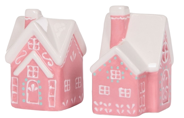 Pink house Salt & Pepper shakers image 0