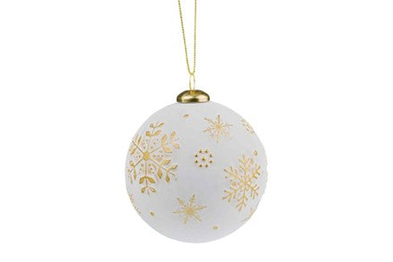 White Snowflake Bauble image 0