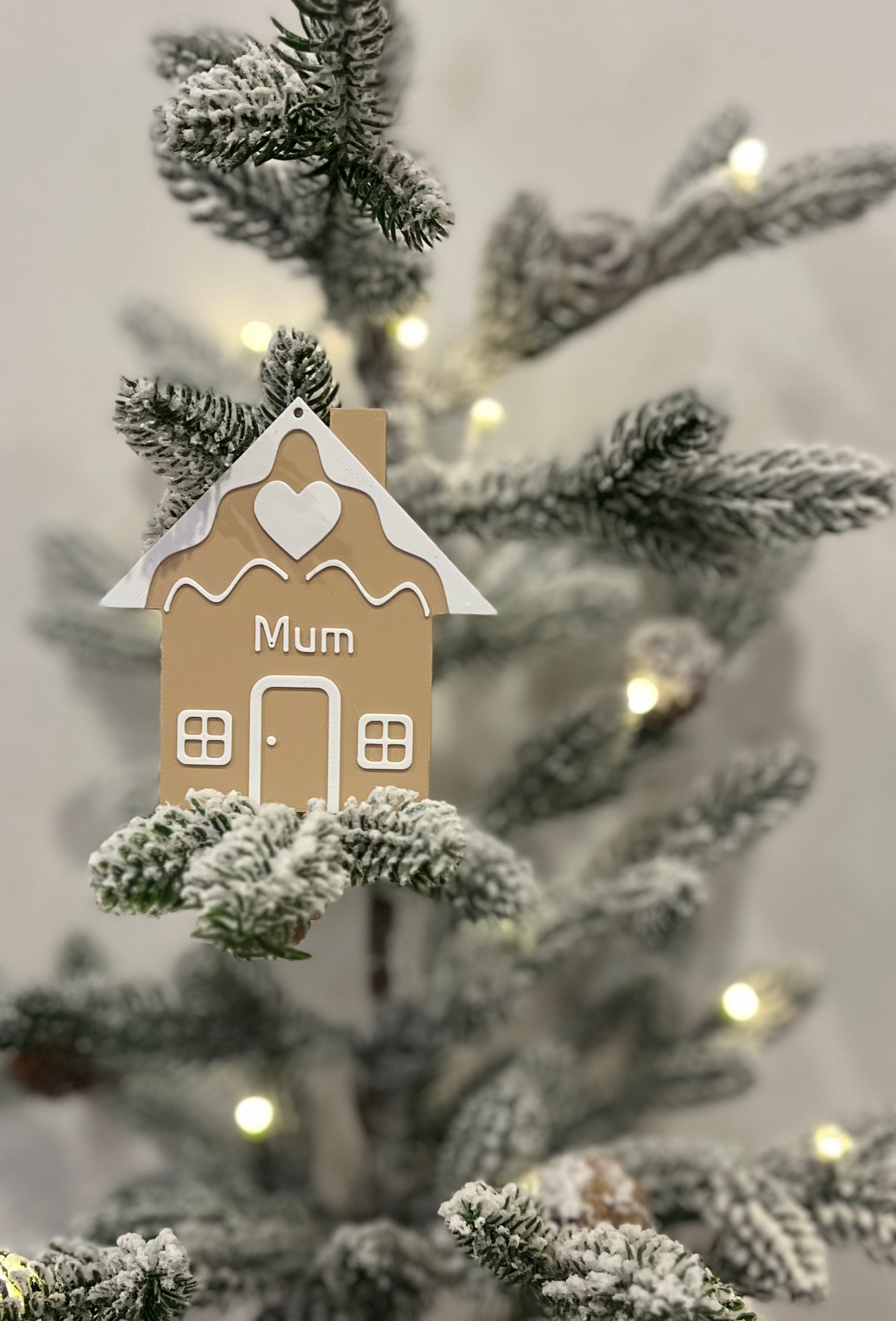 Mum Gingerbread house hanging ornament  image 0