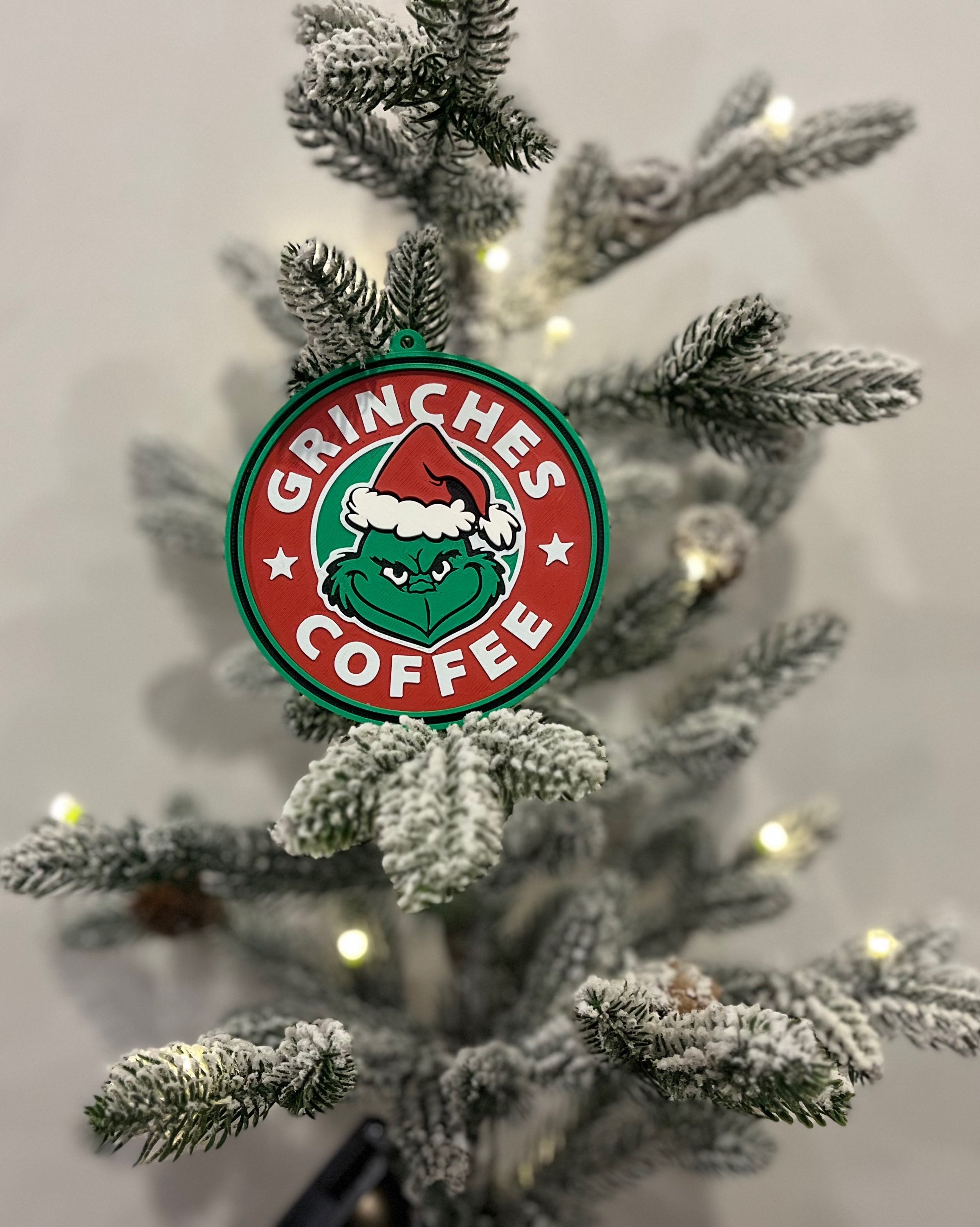 Grinch Coffee hanging ornaments image 0