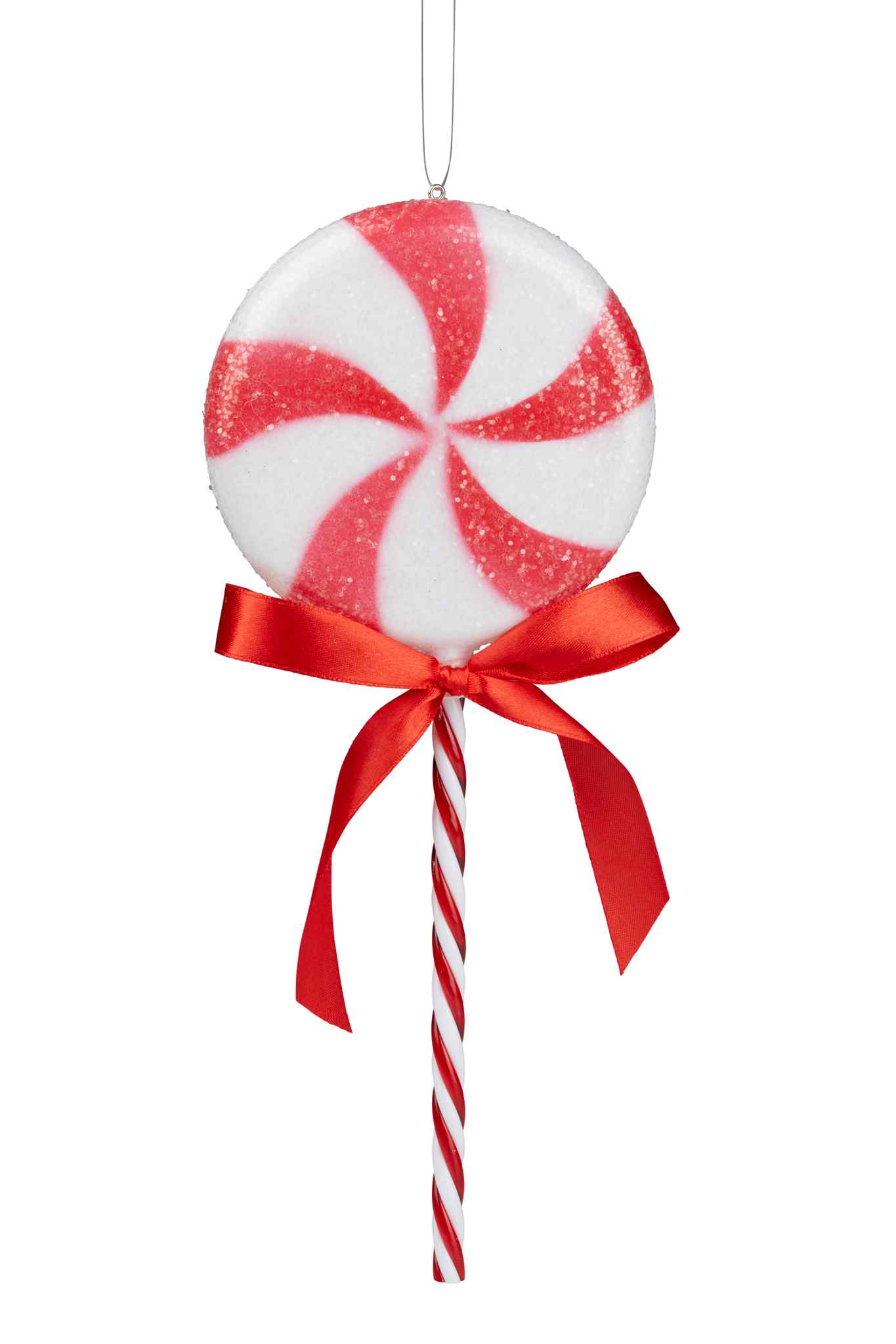 Red Swirl Lollypop- Hanging Decoration image 0