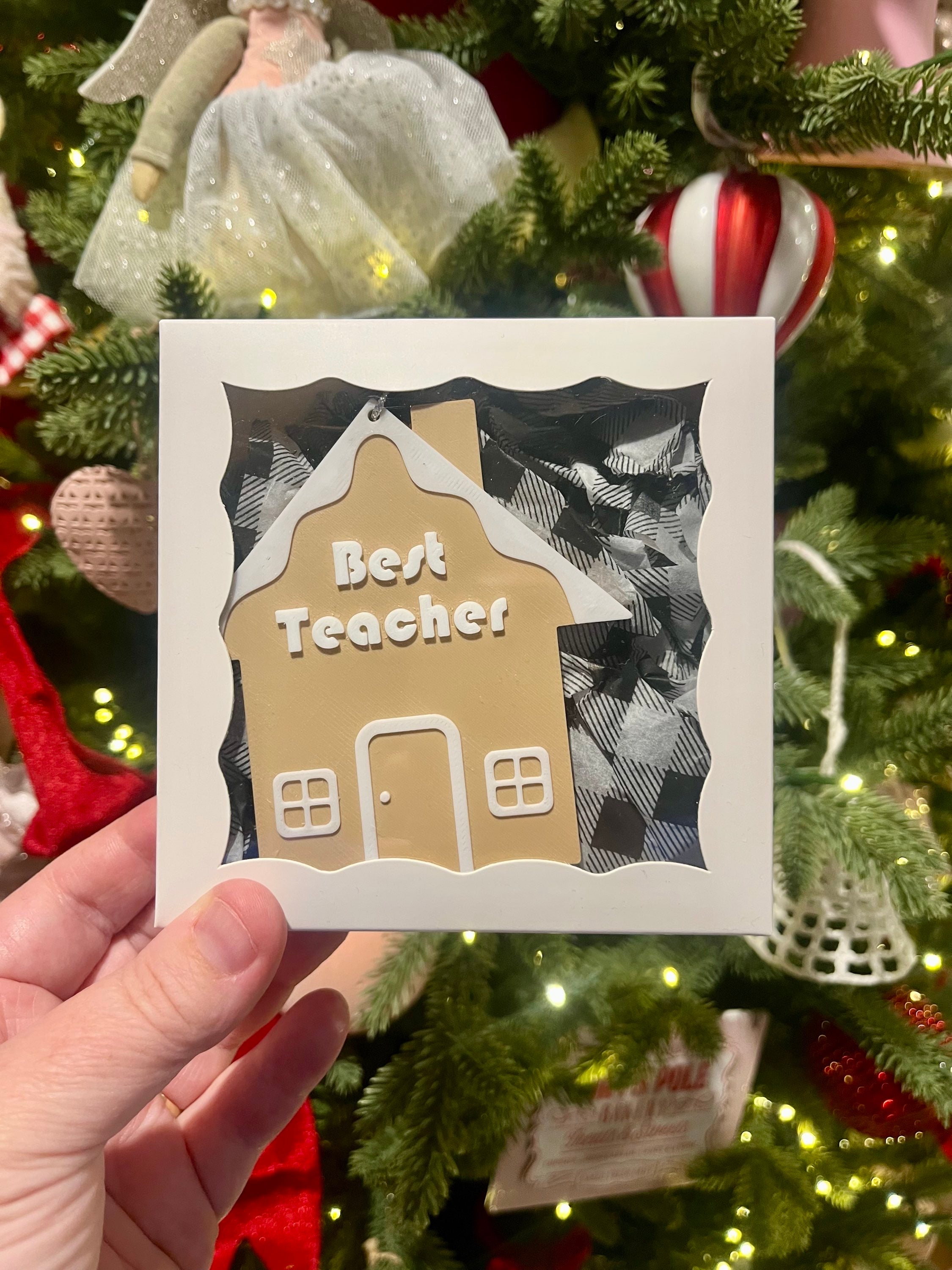 Teacher gift- Hanging ornament comes in box image 0