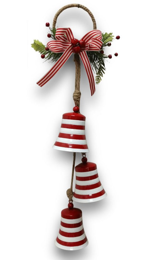 Door Hanger Bells Red & White