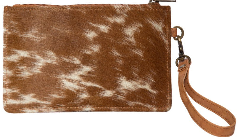 Leather & Cow Hide Clutch image 2