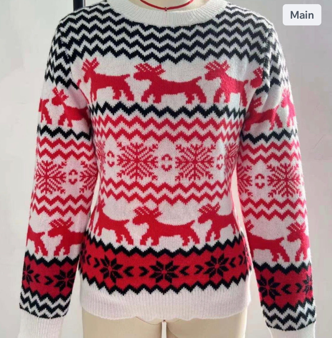 White Christmas Jumper SMALL image 2
