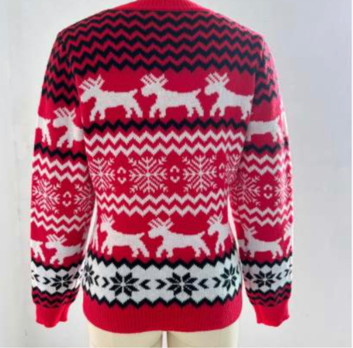 Red Christmas Jumper XL image 3