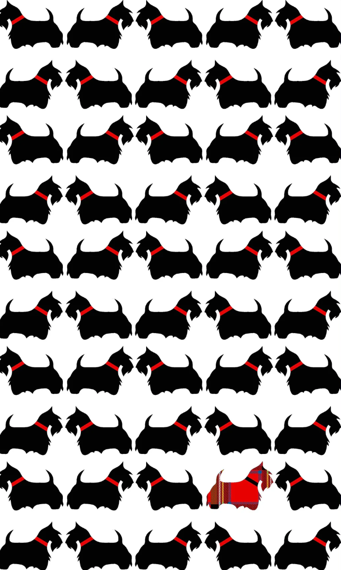 Scotty Dog Tea Towel image 0