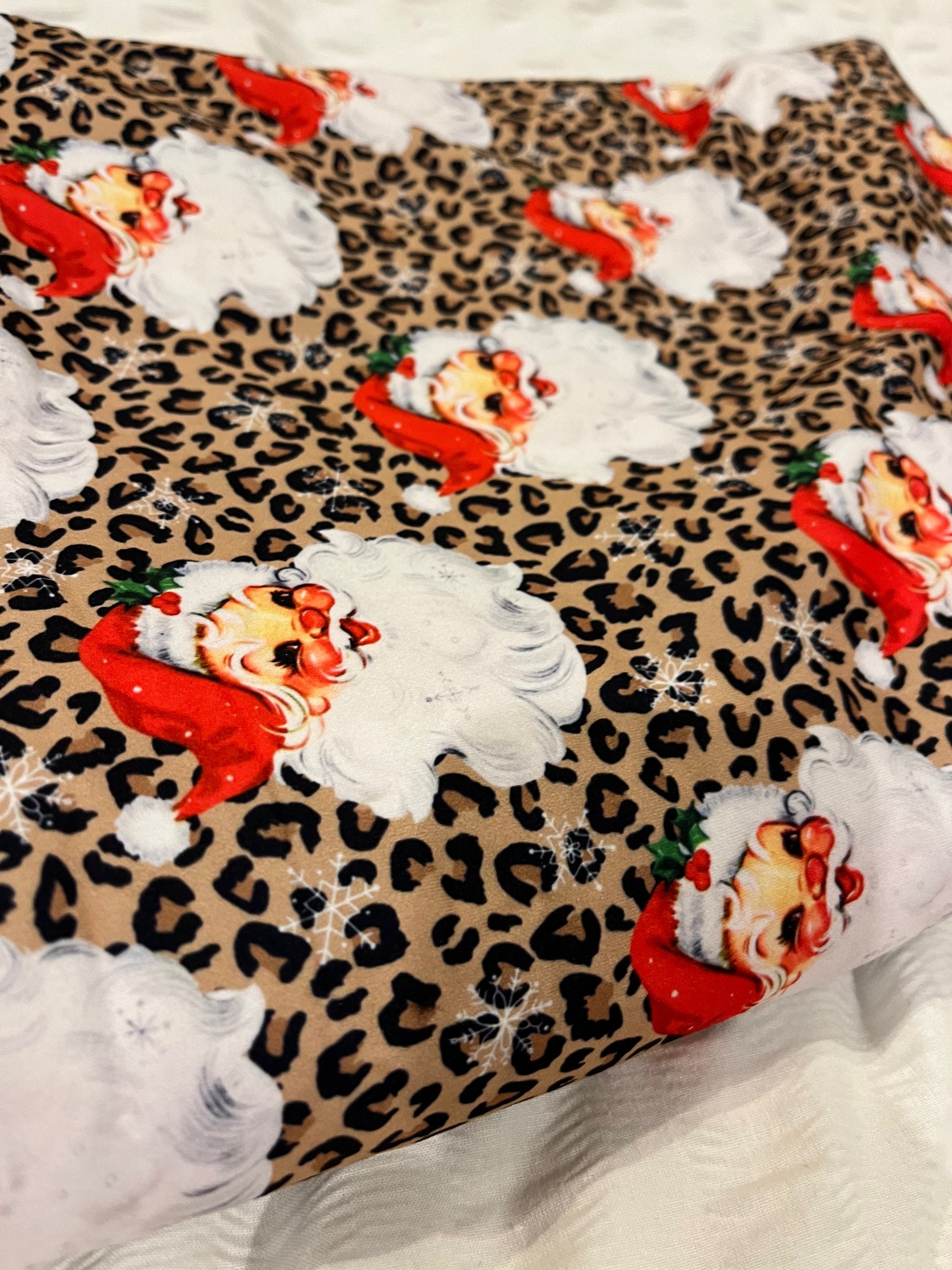 Christmas throw blanket Leopard Print image 0