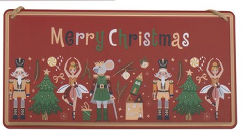 Tin Christmas sign